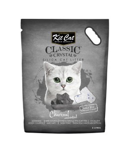 Kit Cat Classic Crystal Cat Litter – Charcoal (5 Litres)