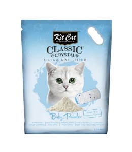 Kit Cat Classic Crystal Cat Litter – Baby Powder (5 Litres)