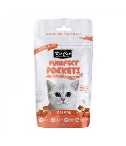 Kit Cat Purrfect Pockets - Salmon 60G
