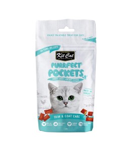 Kit Cat Purrfect Pockets - Skin & Coat Care 60G