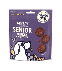 Lily&#039;s Kitchen Turkey & Whitefish Senior Dog Treats (70g)