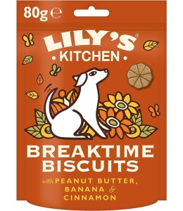 Lily&#039;s Kitchen Breaktime Biscuits Dog Treats (80g)