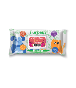 Furbath Natural Pet Wipes 80 Count- Floral