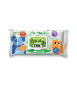 Furbath Natural Pet Wipes 80 Count- Aloe Vera