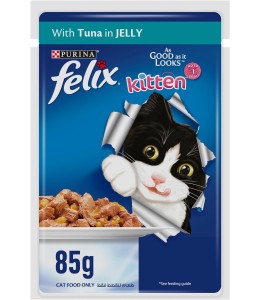 Purina Felix As Good As It Looks Kitten Wet Food Tuna 85g