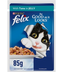 Purina Felix As Good As It Looks Adult Cat Wet Food Tuna 85g