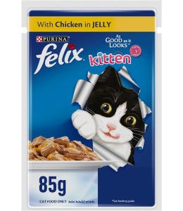 Purina Felix As Good As It Looks Kitten Wet Food Chicken 85g