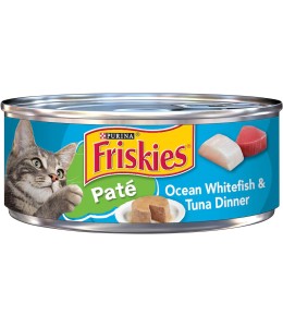 Purina Friskies Pate Cat Wet Food Ocean White Fish Tuna 5.5oz