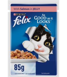 Purina Felix As Good As It Looks Adult Cat Wet Food Salmon 85g