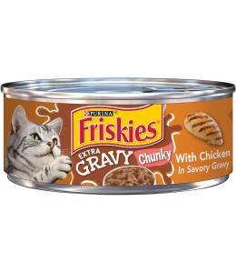 Purina Friskies Cat Wet Food Extra Gravy Chunky Chicken 5.5oz