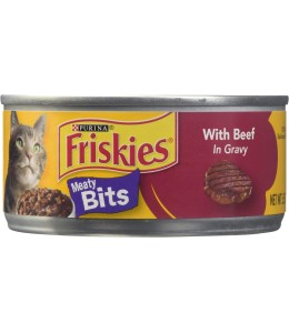 Purina Friskies Cat Wet Food Meaty Bits Beef 5.5oz