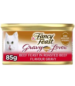 Purina Fancy Feast Gravy Lover Cat Wet Food Beef 85g