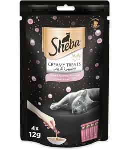 Sheba Melty Tuna & Salmon Creamy Treat 48g