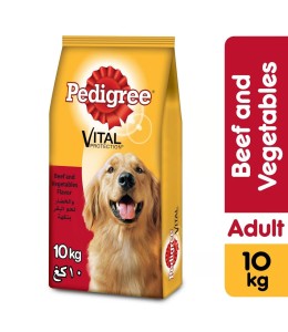 Pedigree Beef & Vegetables, Dry Dog Food (Adult), 10kg