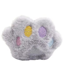 Wild Catz Pawz Plush Catnip Cat Toy with Multicolours 8 x 10cm