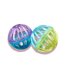 Wild Catz Rolling Ball Cat Toy - 3.8cm Set of 2