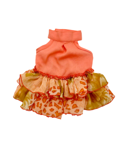 Coco Pets PEACH RUFFLES Dress- XSM