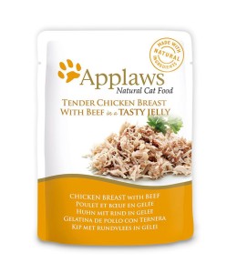 Applaws Cat Chicken with Beef 70g Jelly Pouch