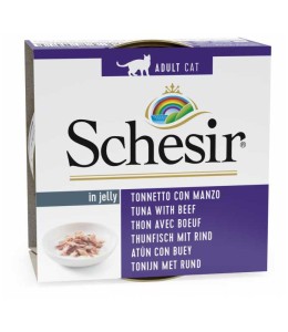 Schesir Cat Wet Food Tuna With Beef Fillets 85g can