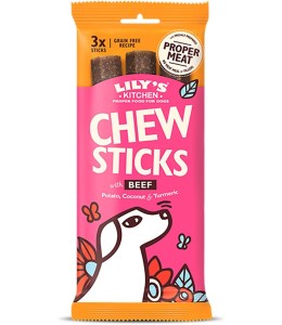 Lily's Kitchen Dog Chew Sticks w/ Beef Dog Treats (120g)