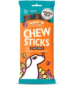 Lily's Kitchen Dog Chew Sticks w/ Chicken Dog Treats (120g)