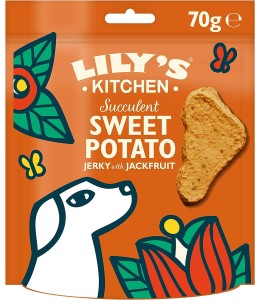Lily's Kitchen Succulent Sweet Potato & Jackfruit Jerky Dog Treats 70g