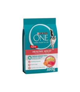 Purina One Healthy Adult Cat Dry Food Salmon & Tuna 380g