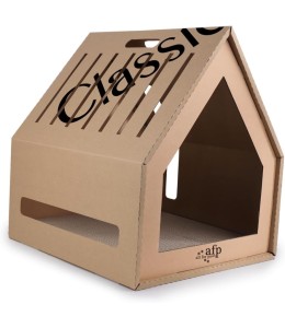 Classic Comfort - Home Sweet Home Cardboard Hideaway Scratcher