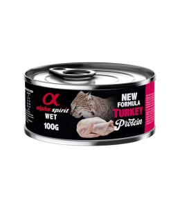 Alpha Spirit Wet Food for Cats TURKEY 100g