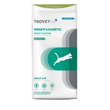 Trovet Plus Adult CAT Weight & Diabetes Chicken Veterinary Diets 2,5kg