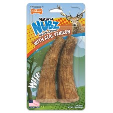 Nylabone Nubz Wild Antler Venison 2Ct Card Medium Edible Treats