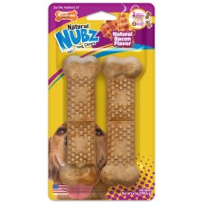 Nylabone Nubz Bacon 2Ct Card (In Shelf Tray) Jumbo Edible Treats