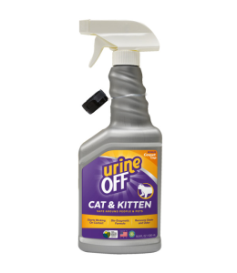 Urine OFF Cat & Kitten Hard Surface Sprayer with Carpet Applicator Cap for Cats 16.9oz