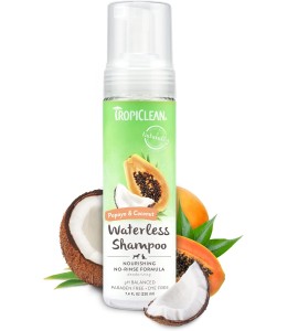 TropiClean Papaya Waterless Shampoo for Pets, 7.4oz