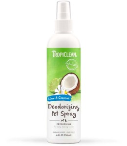 TropiClean Lime & Coconut Deodorizing Spray for Pets, 8oz