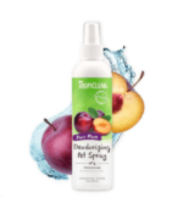 TropiClean Pure Plum Deodorizing Spray for Pets, 8oz