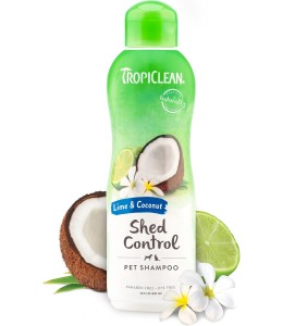 TropiClean Lime & Coconut Shed Control Shampoo for Pets, 20oz