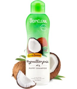TropiClean Gentle Coconut Hypoallergenic Puppy & Kitten Shampoo, 20oz