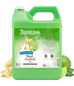 TropiClean Lime & Cocoa Butter Shed Control Conditioner for Pets, 1 gallon