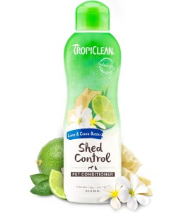 TropiClean Lime & Cocoa Butter Shed Control Conditioner for Pets, 20oz