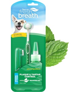 TropiClean Fresh Breath Oral Care Kit for Small and Medium Dogs