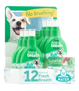 TropiClean Fresh Breath by TropiClean 6pc Drops for Dogs Display