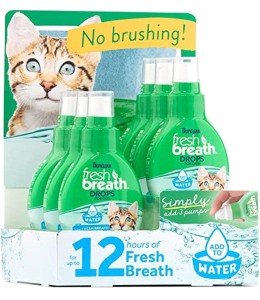 TropiClean Fresh Breath by TropiClean 6pc Drops for Cats Display