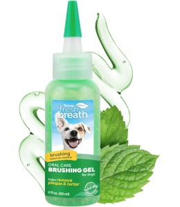 TropiClean Fresh Breath Dental & Oral Care Brushing Gel for Dogs, 2oz