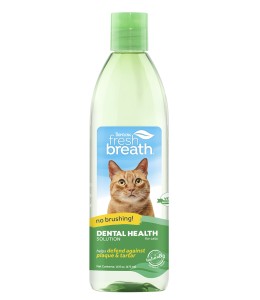 TropiClean Fresh Breath No Brushing Clean Teeth Dental & Oral Care Gel for Cats, 2oz