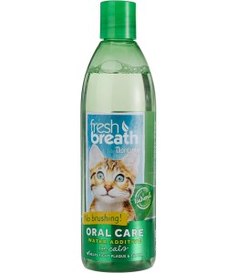 TropiClean Fresh Breath Dental Health Solution for Cats, 16oz
