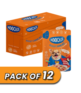 Moochie Dog Food Casserole with Duck - Boost Immune Pouch 85g Pack of 12