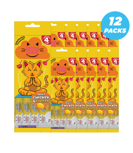 Smudges Little Licks Chicken & Cheese Creamy Bisque Treats for Adult Cat 4 x 15g- Pack of 12