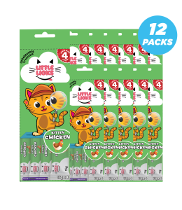 Smudges Little Licks Chicken Creamy Bisque Treats for Kitten Cat 4 x 15g- Pack of 12