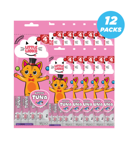 Smudges Little Licks Tuna Creamy Bisque Treats for Kitten Cat 4 x 15g- Pack of 12